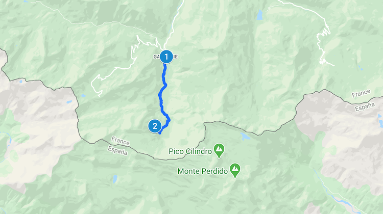 Cirque de Gavarnie Map