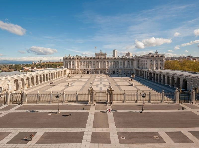 Royal palace with large square