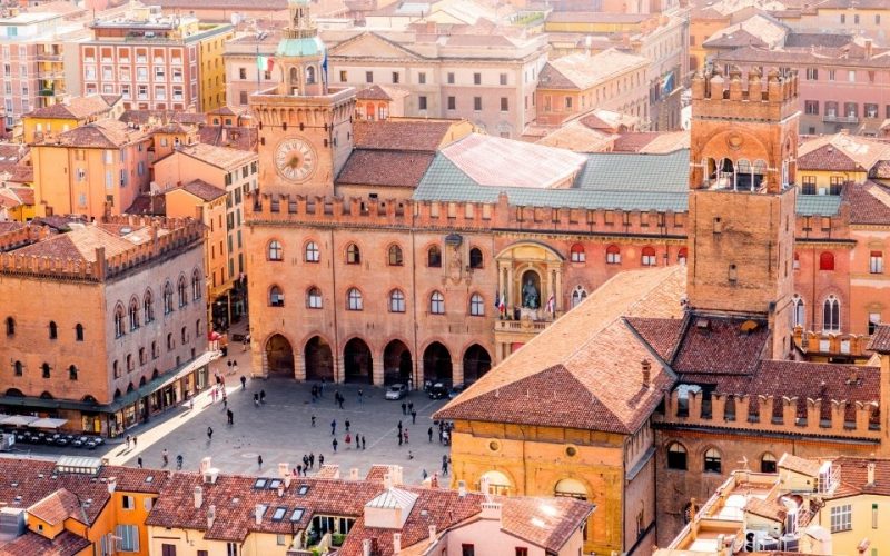 Aerial view of Bologna Emilia-Romagna