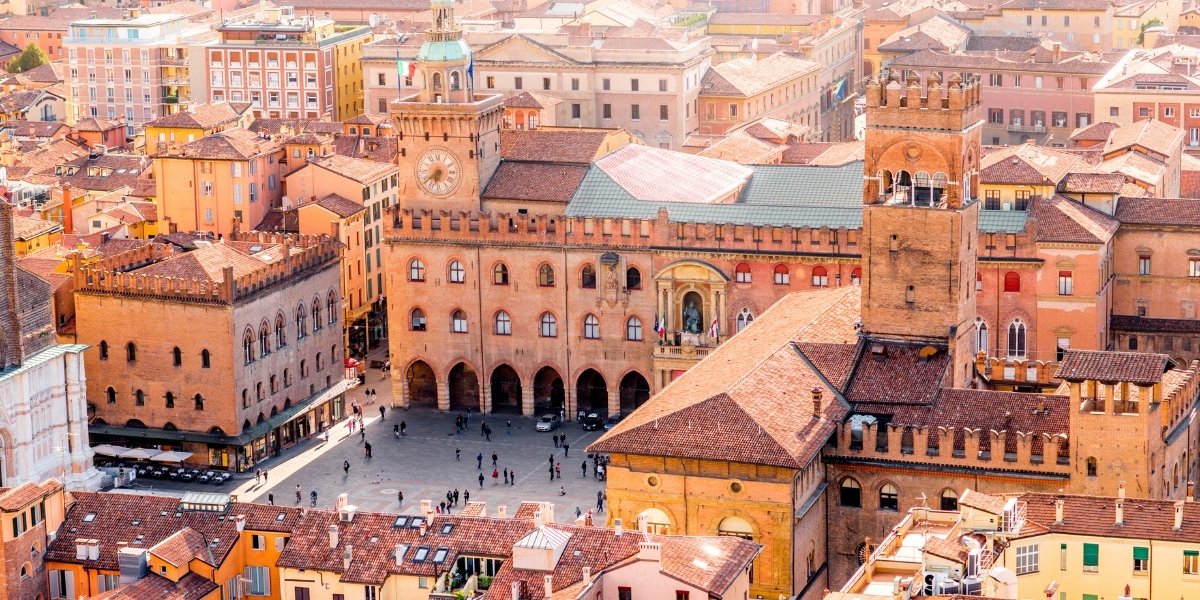 Aerial view of Bologna Emilia-Romagna