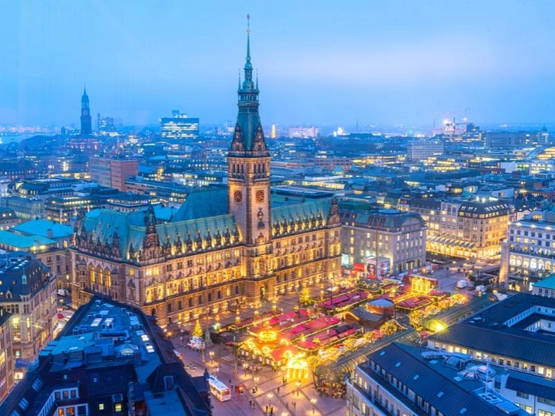 tourist map hamburg