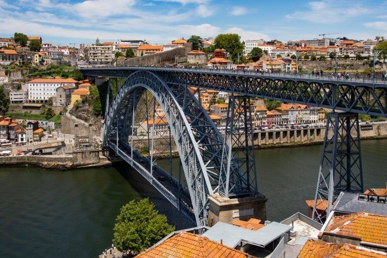 Visit the Dom Luis bridge on a Porto walking tour