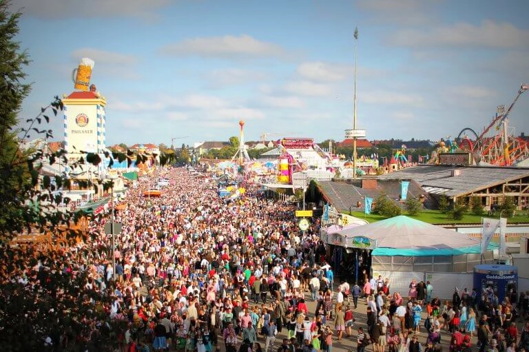 Munich, one of the best European cities to visit in October for the Oktoberfest