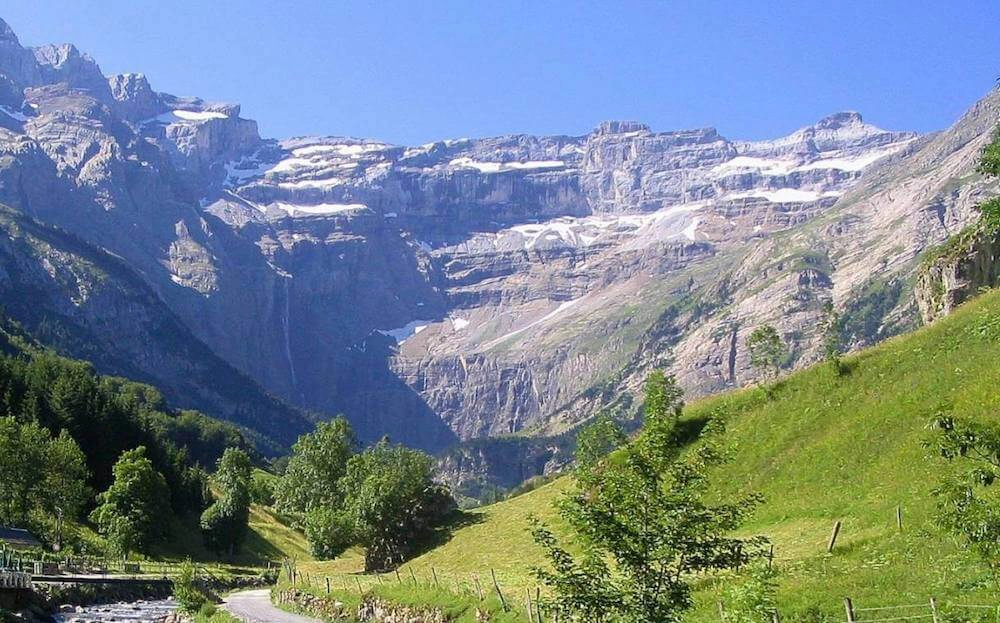 Pyrenees mountains in spring time