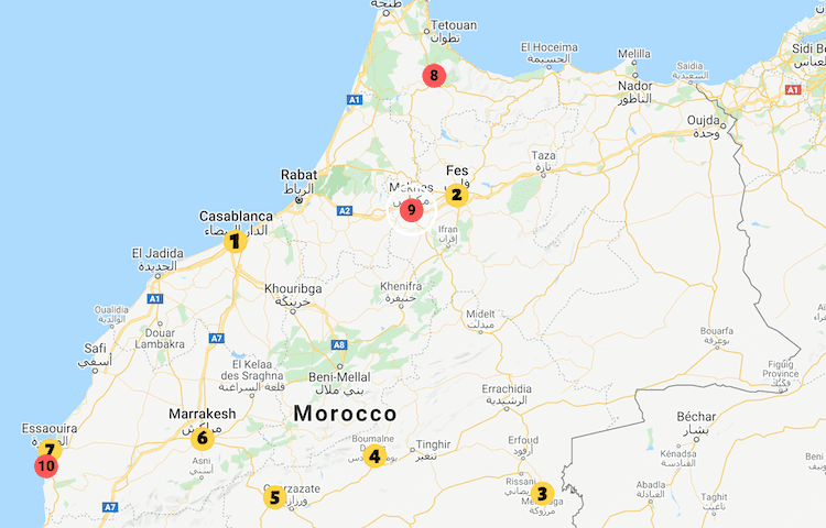 Morocco road trip 10 days