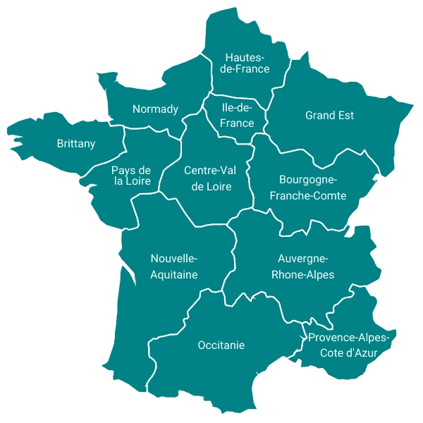 Motorhome Holidays in France Map