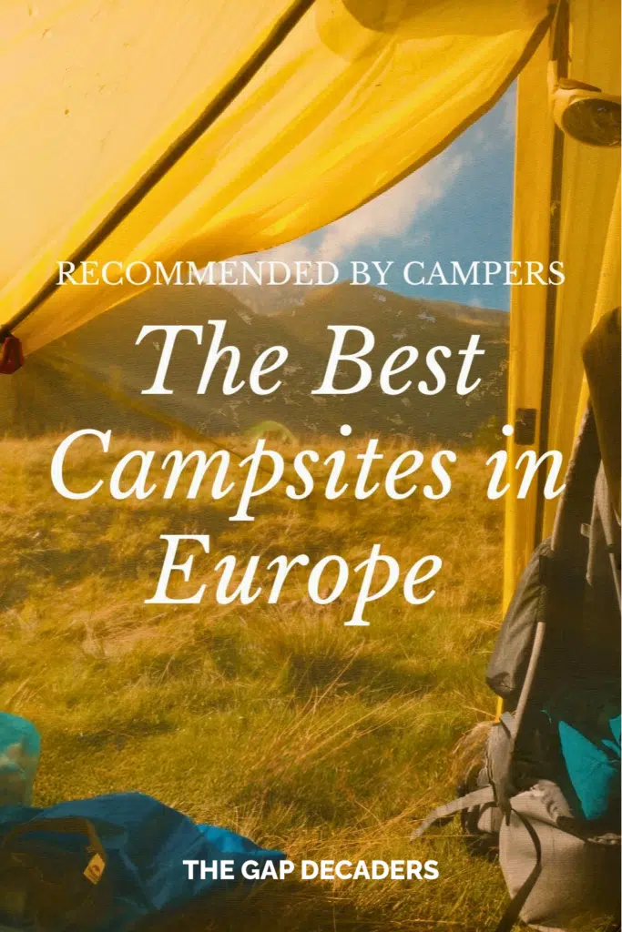 the best campsites in Europe