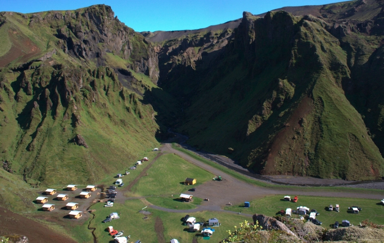 Camping near Vik, Iceland