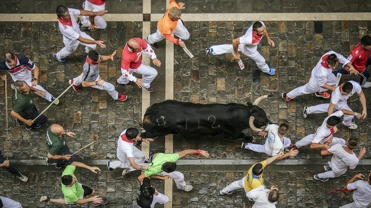 running of the bulls Pamplona