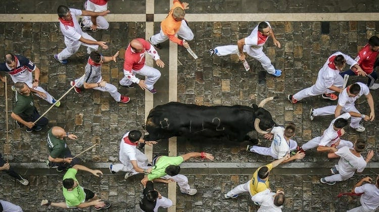 running of the bulls Pamplona
