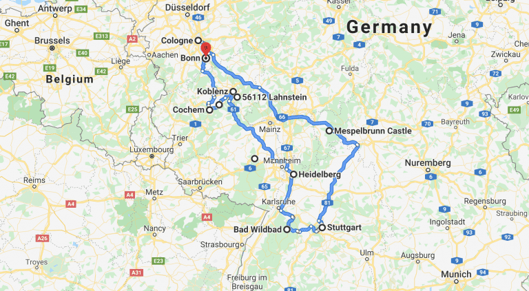 tourist routes germany