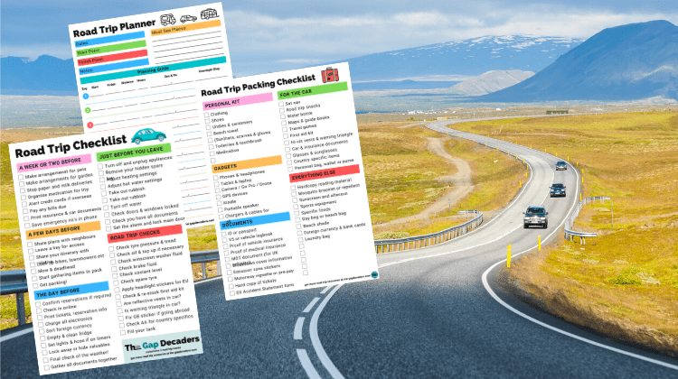 Road trip packing lists