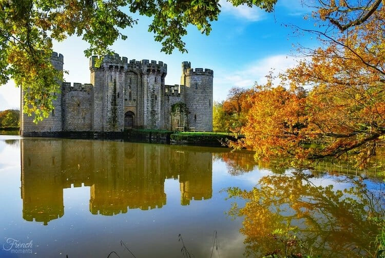 Bodiam castle and moat, one of the best countryside breaks UK