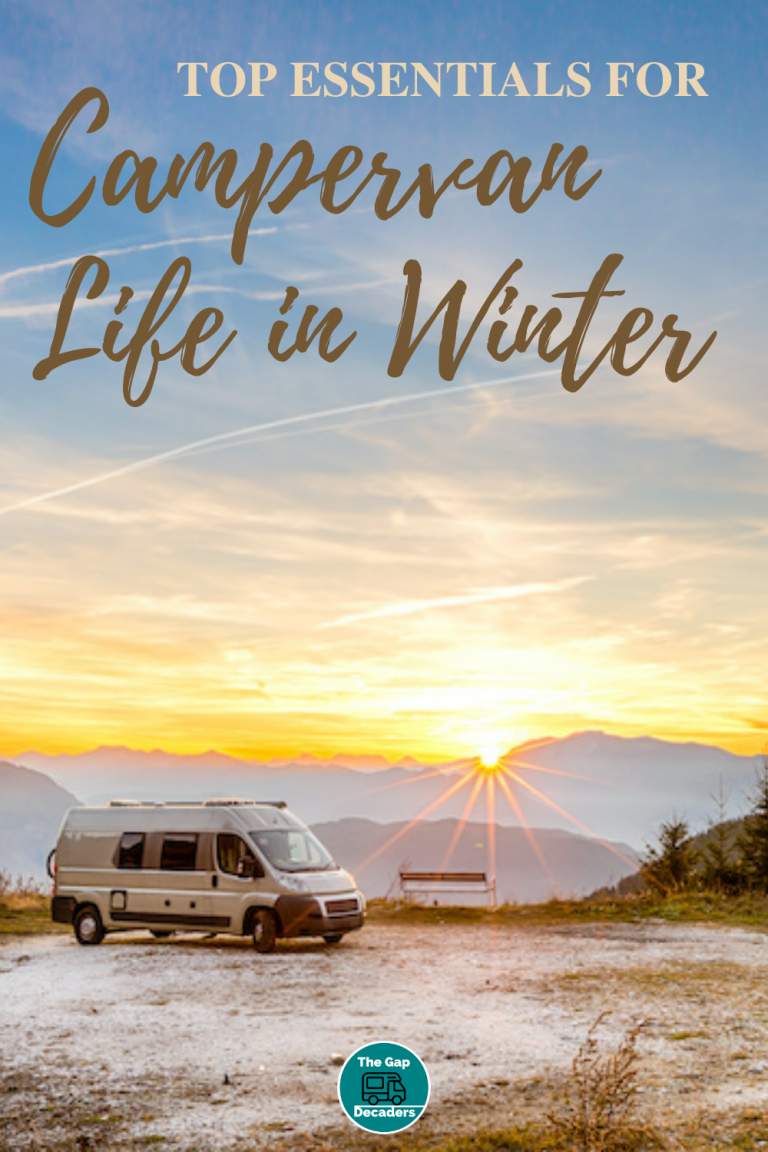 living in a campervan or caravan in the winter