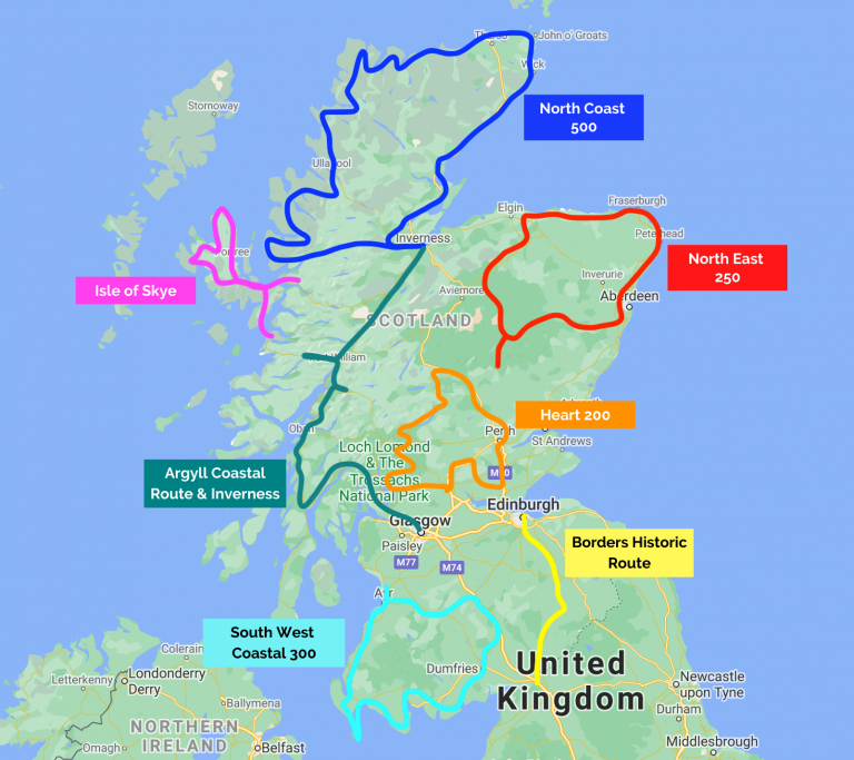 travel distances scotland