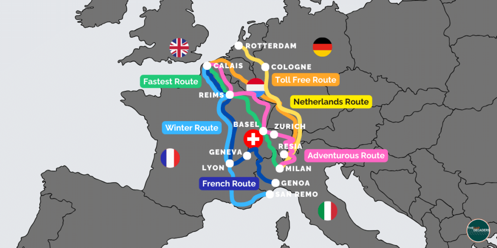 Driving to Italy from the UK FI