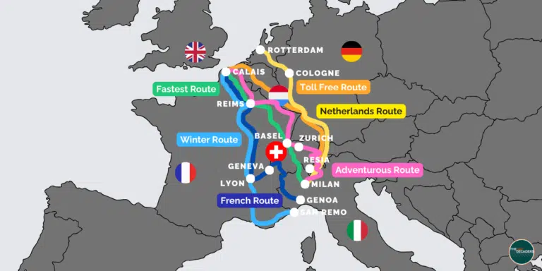 Driving to Italy from the UK FI