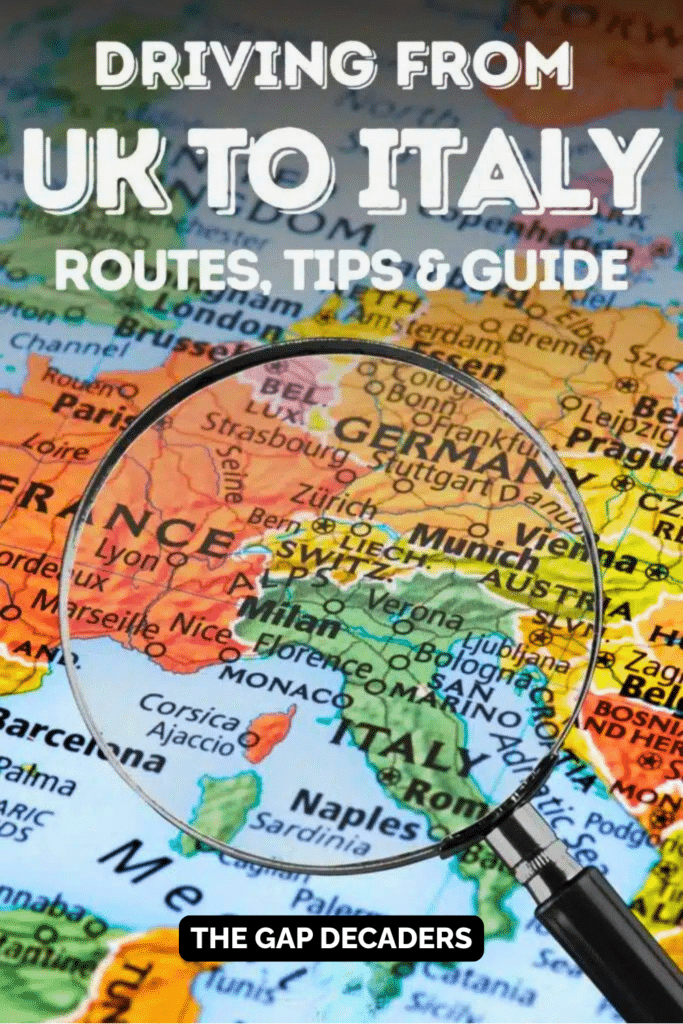 driving from uk to Italy guide