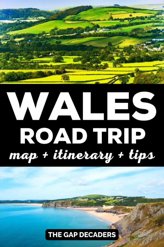 Wales road trip route