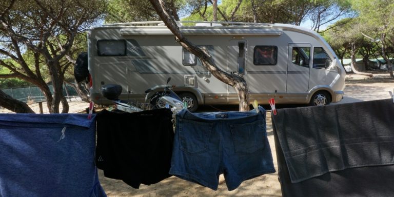 laundry in a motorhome