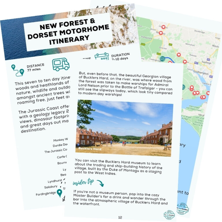 New Forest & Dorset Motorhome Itinerary | The Gap Decaders