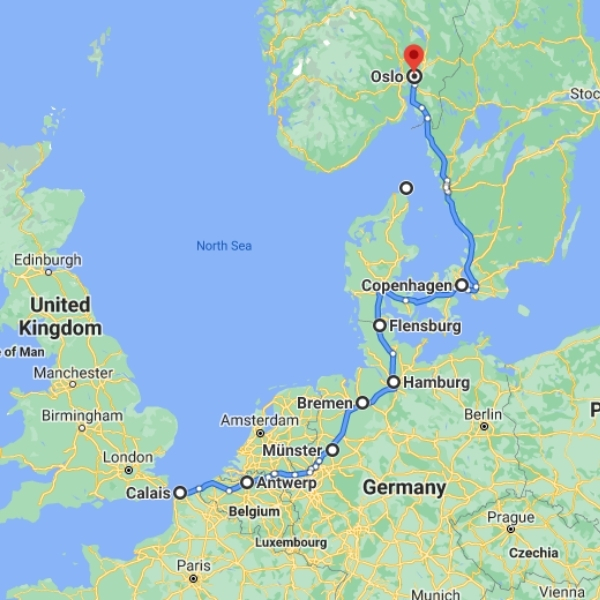 Driving to Norway from UK Routes Tips The Gap Decaders