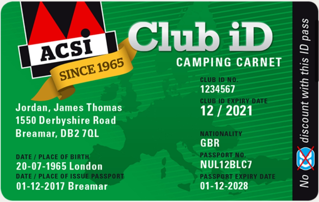 English ACSI 2024 CampingCard Up to 60% discount at campsites all over  Europe