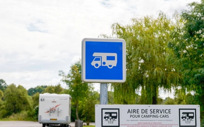 French traffic sign, No parking in both sides, Carcassonne, France