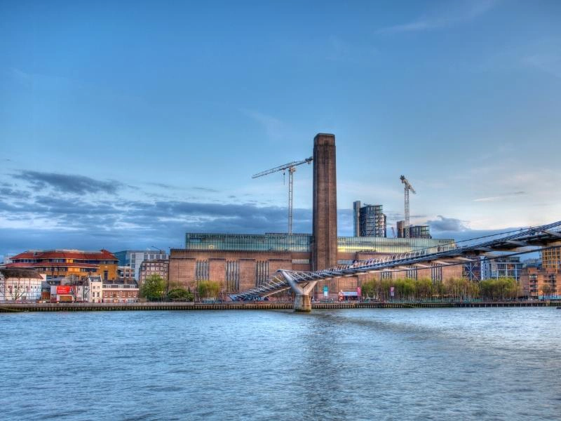 View of the Tate Modern across the river Thames