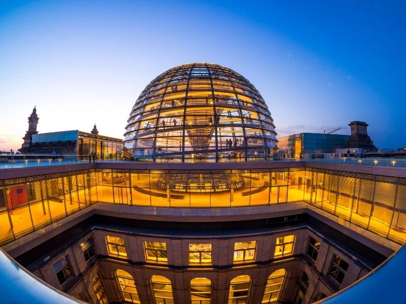 The Reichstag dome, one of the top sights to see in Berlin