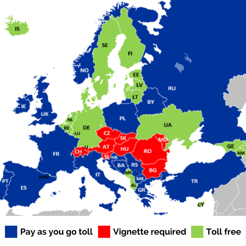 EU Toll map