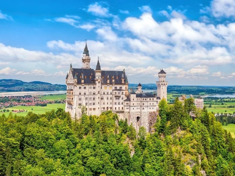 One of the most famous of castles Germany, Neuschwanstein Castle 