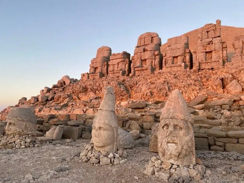 Nemrut Dagi statues at sunrise