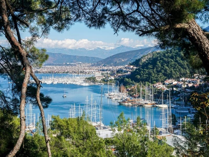 Boats and marina in Fethiye