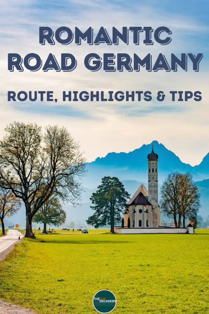 Germany romantic road map and itinerary