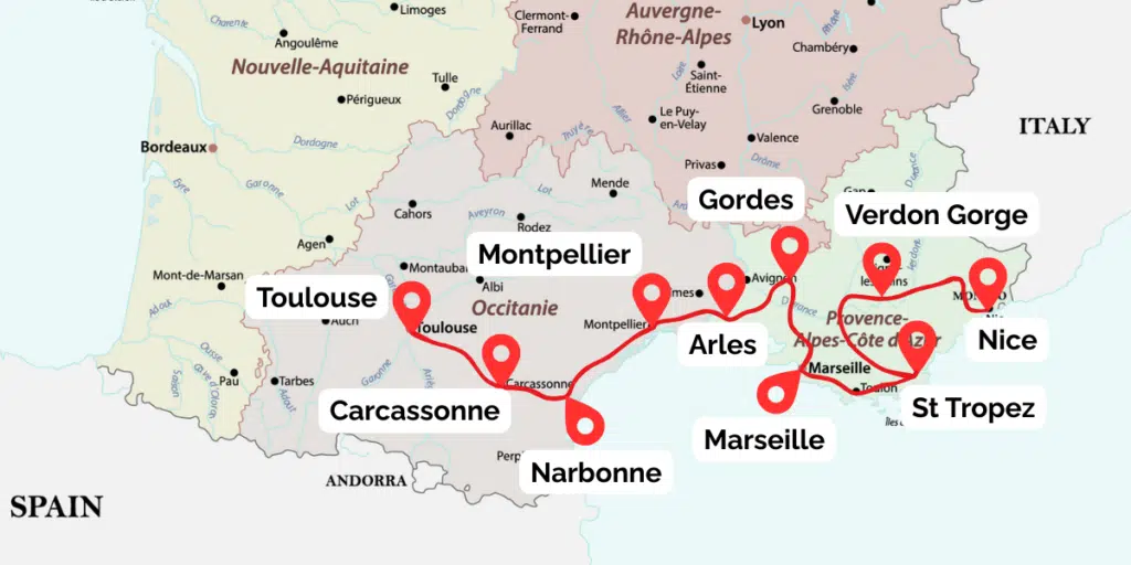 South of France road trip