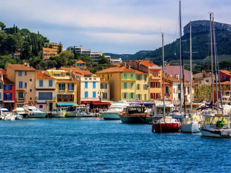 the coourful fishing town of Cassis