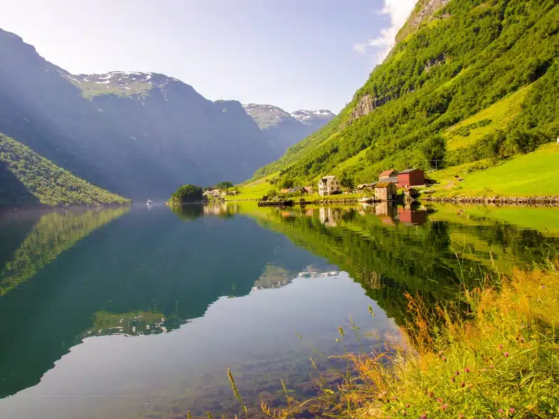 mirror reflection in still waters