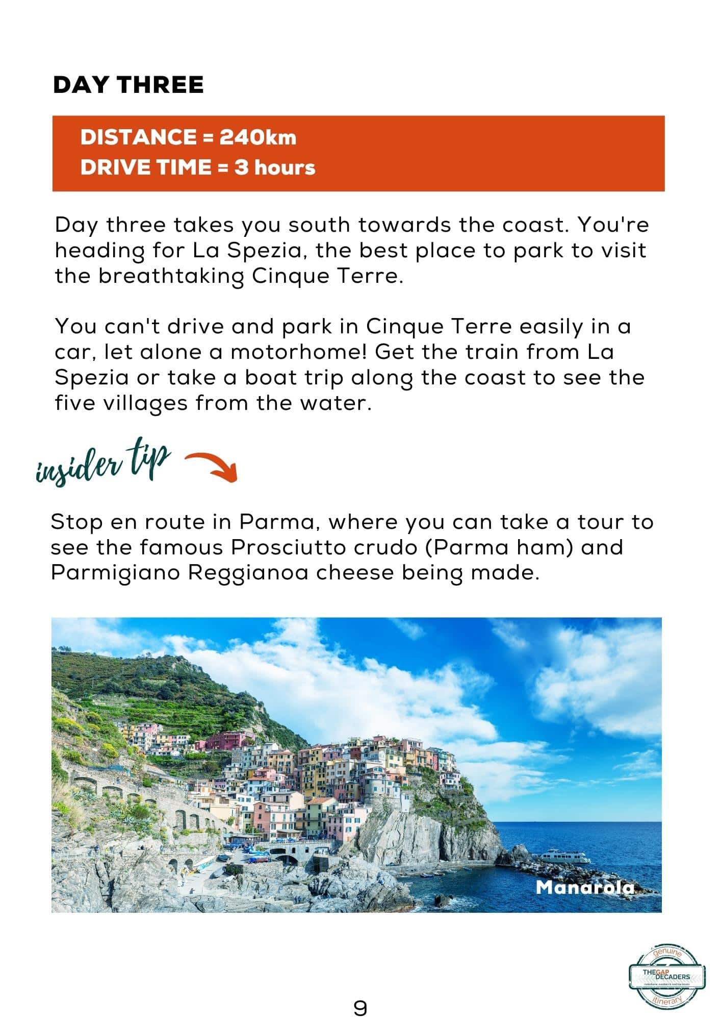 Italy Motorhome Itinerary | The Gap Decaders