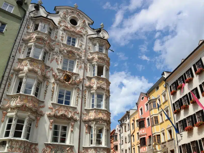 ornate and colourful houses