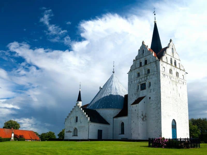Horne church near Faaborg in Denmark