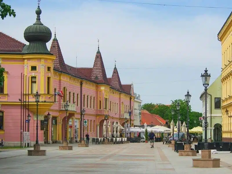 colorful houses of Vinkovci