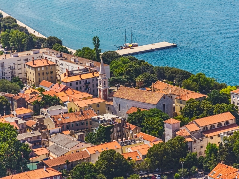 Zadar town by the sea