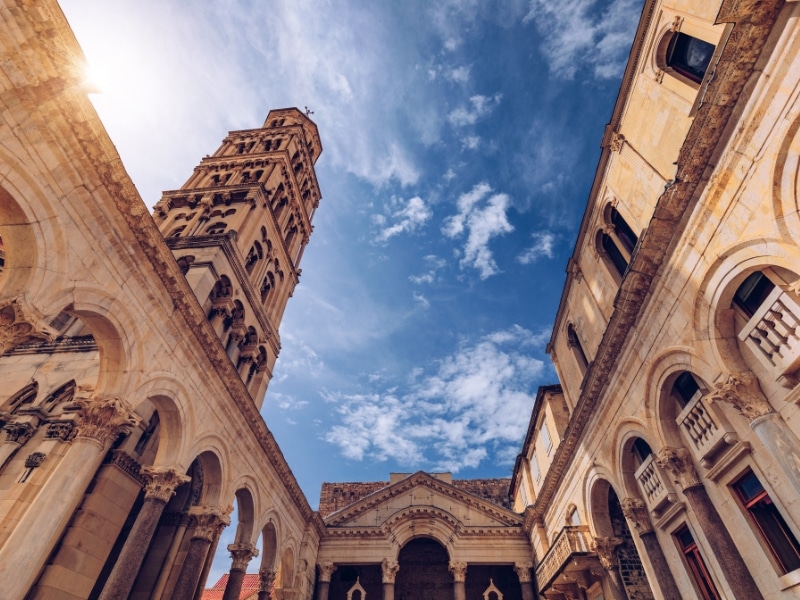 historic palace with blue sky