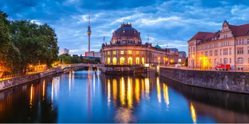 Musuem Island in Berlin with the Berlin TV tower in the background