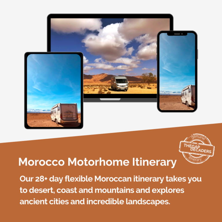Morocco motorhome itinerary
