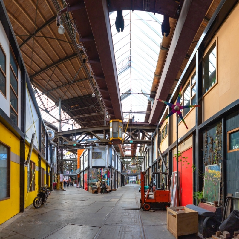 warehouse building repurposed as an art centre
