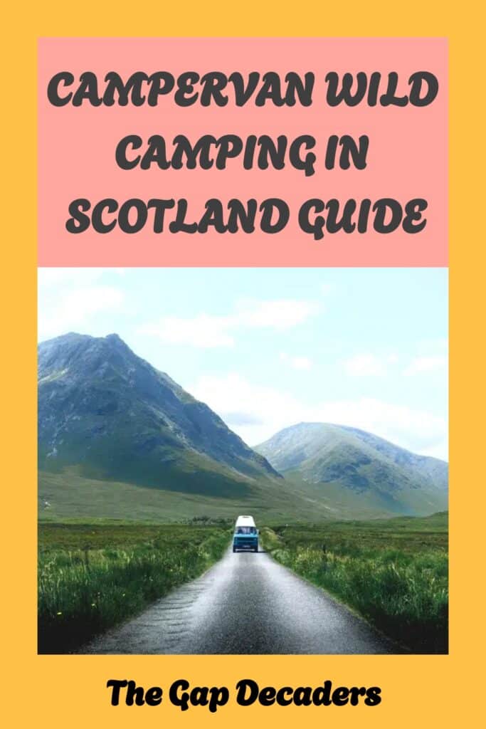 campervan wild camping in Scotland