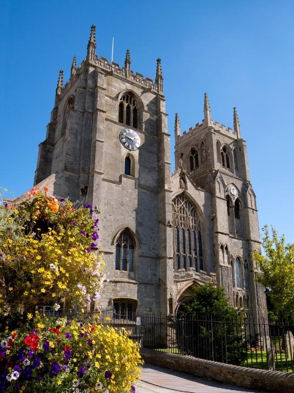 church with twin towers