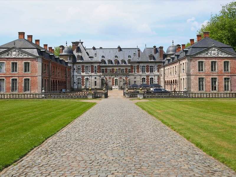 The historic Château de Belœil in the Province Hainaut, Wallonie, Belgium,